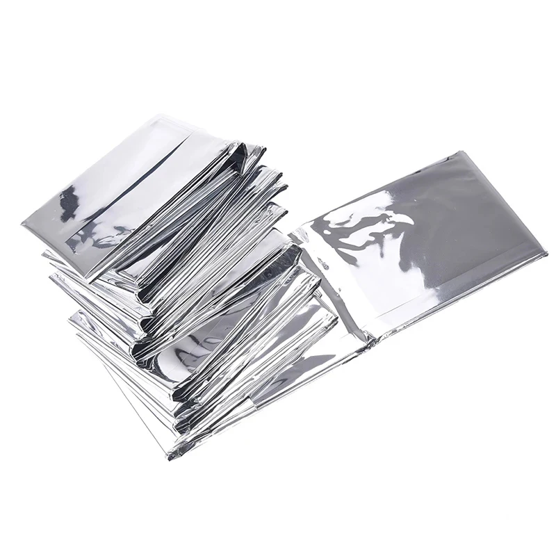 

Emergency Mylar Thermal Compact Waterproof Blankets for First Aid Kits Retain Body Heat