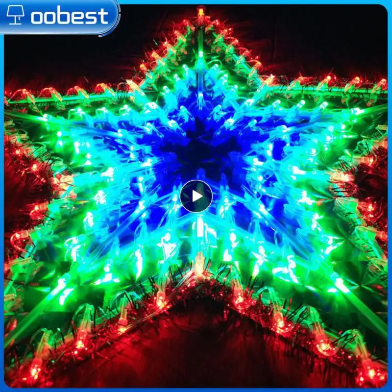 

LED Love Light Five-pointed Star Peacock Style Light String Christmas Birthday Wedding Party Room Decorative Solar Strip Light