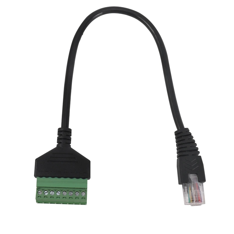 

Винтовой Терминал RJ45, кабель со штекером RJ45 на 8 штырьков, внешний для Cat5/6/7, удлинитель Ethernet AV CCTV DVR