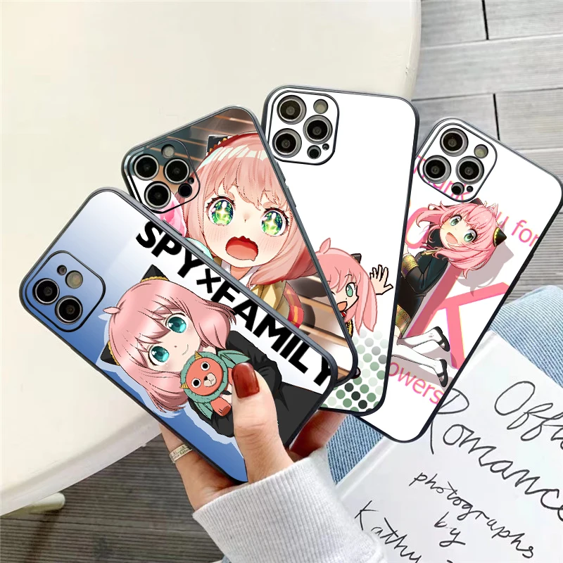

NSPY×FAMILY Anime Japan Phone Case For iPhone 11 13 12 Pro Max 12 13 Mini X XS XR MAX 5 6 6S 7 8 Plus Soft Silicone Cover