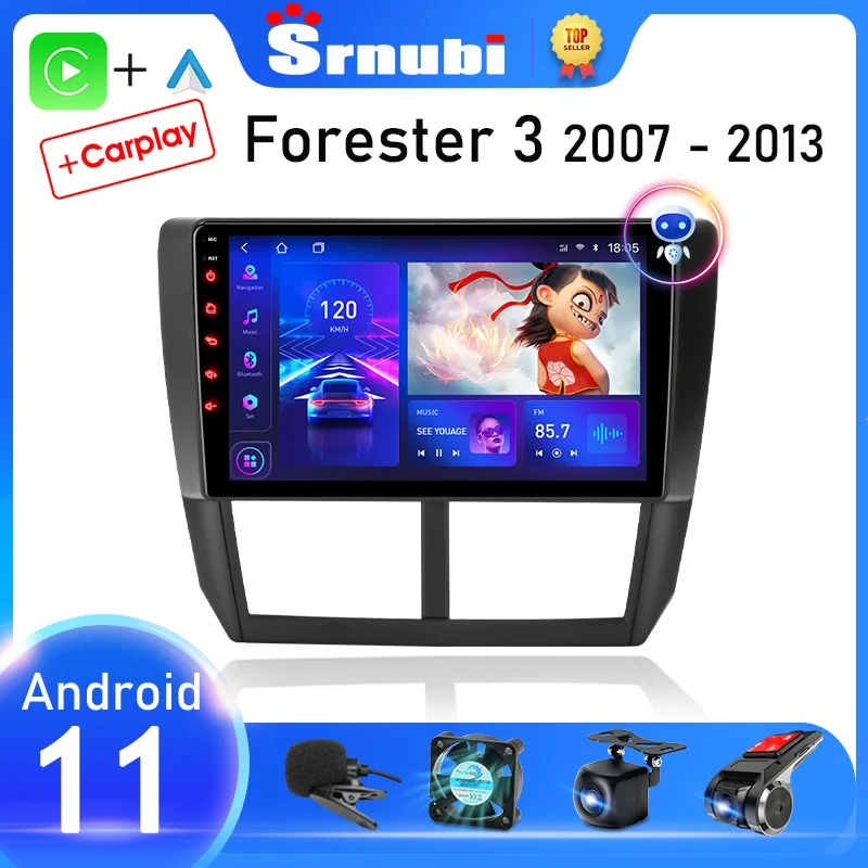 9 android 10 0 car radio for subaru forester 3 sh 2007 2013 for subaru impreza gh ge 2 din multimedia player 2 din 4g head unit free global shipping