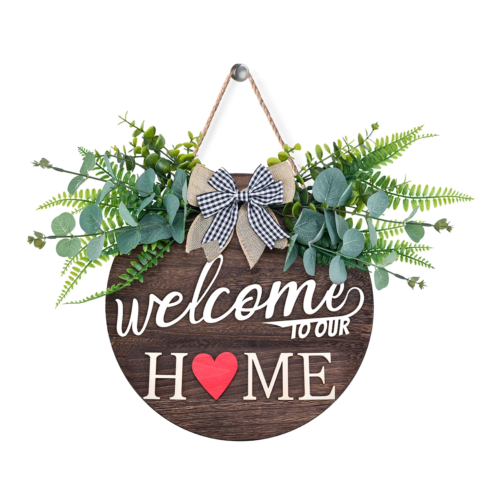 

Custom Wooden Welcome to Our Home Front Door Sign Personalized Shiplap Wood Door Hanger Family Name Door Hanger Drop Shipping