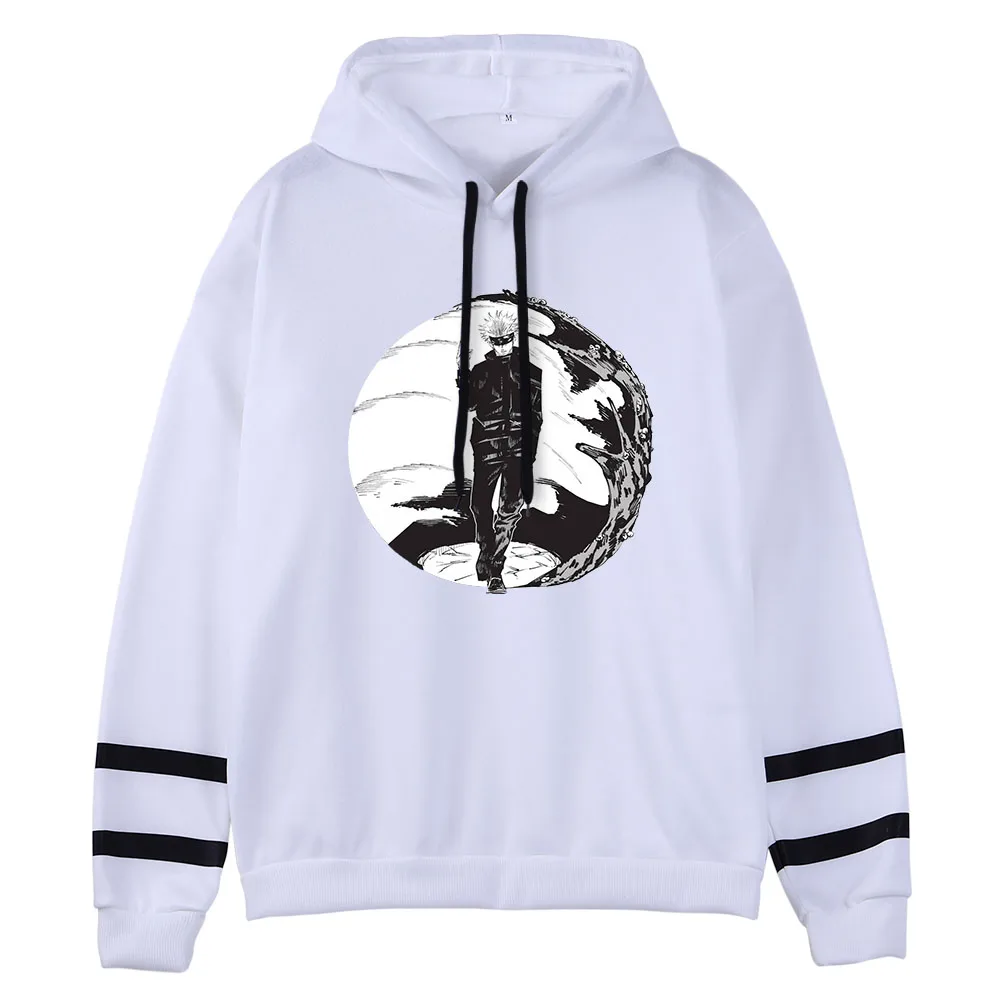 

Gojo Jujutsu Kaisen Anime Cool Printing Spatchwork Hooded Hip Hop Comfort Hoodie 2022 Spring Hoody Harajuku Fleece male Hoodie
