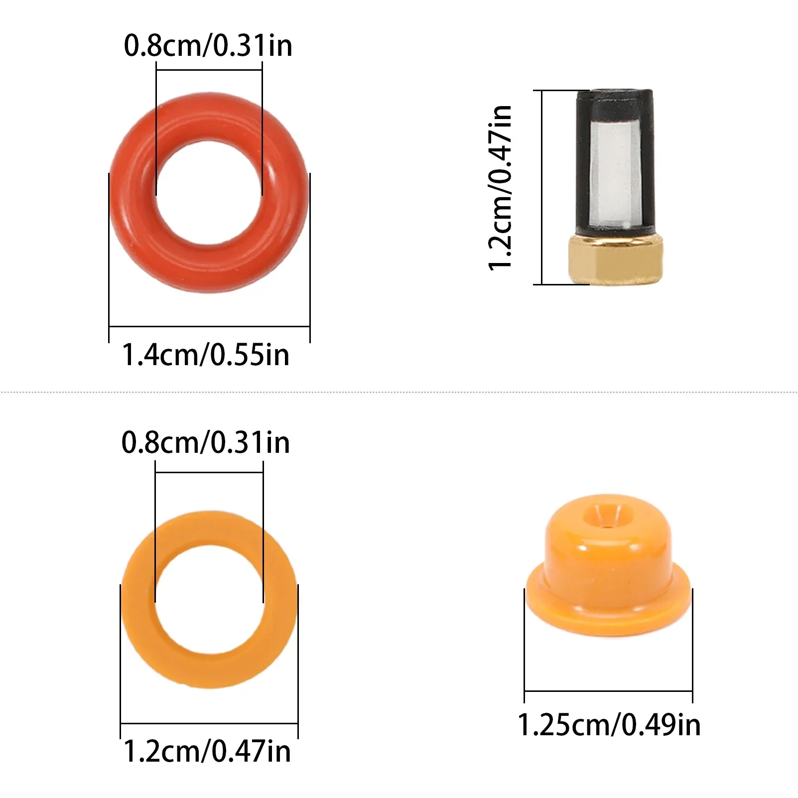 Комплект прокладок форсунок для Sharan 7M Golf 3 Passat B3 35I B4 Corrado Vento 2 8 VR6 9 Galaxy i V6 4x4 0280150953