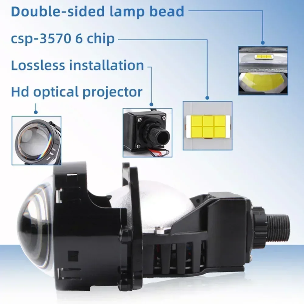Обновите освещение вашего автомобиля с 3-дюймовым Bi-светодиодный лазерным