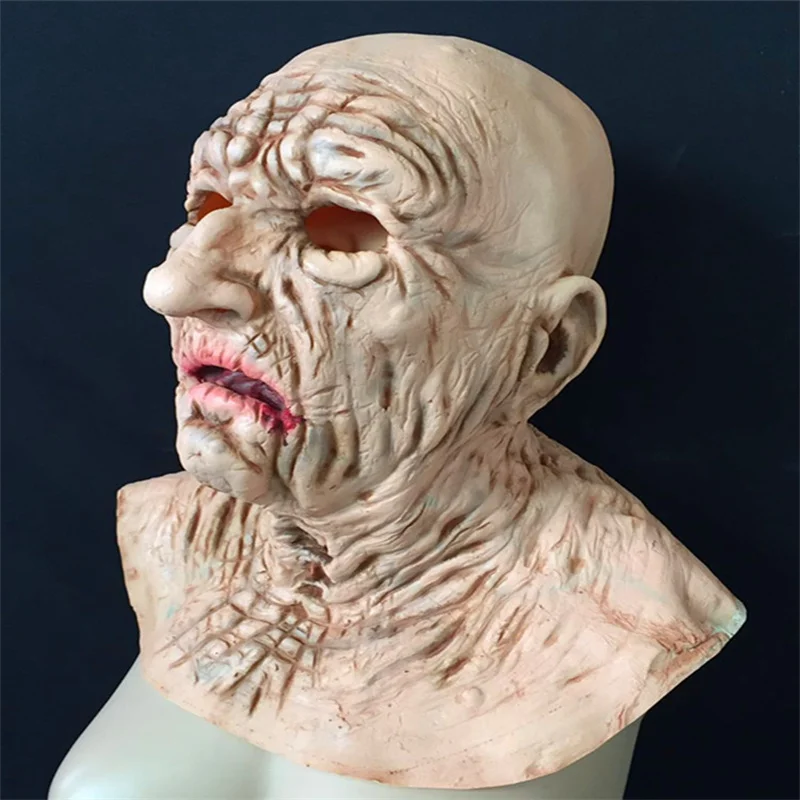 

3D Rotten Graveyard Ghouls Zombie Mask With Hair Scary Walking Dead Creepy Halloween Mask For Costume Party Mascara Halloween