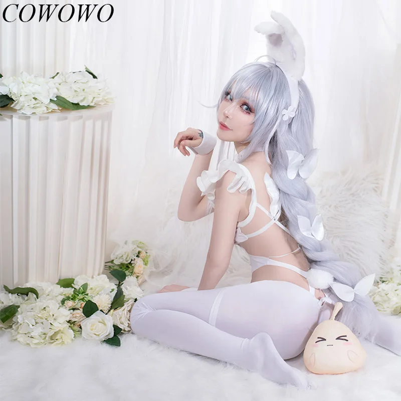 

COWOWO Anime!Azur Lane MNF Le Malin Bunny Girl Battle Suit Lovely Uniform Cosplay Costume Halloween Party Role Play Outfit Women