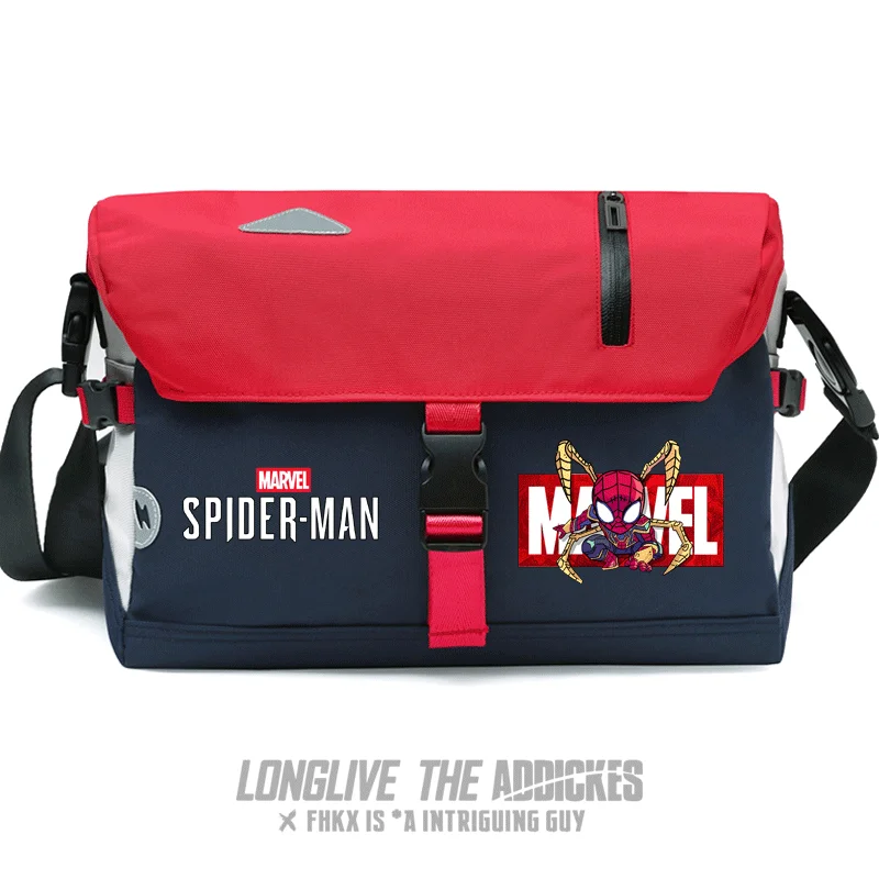 Disney Avengers Cartoon Shoulder Bag Student Backpack Messenger Bag Messenger Bag Motorcycle Bag Men's Fashion