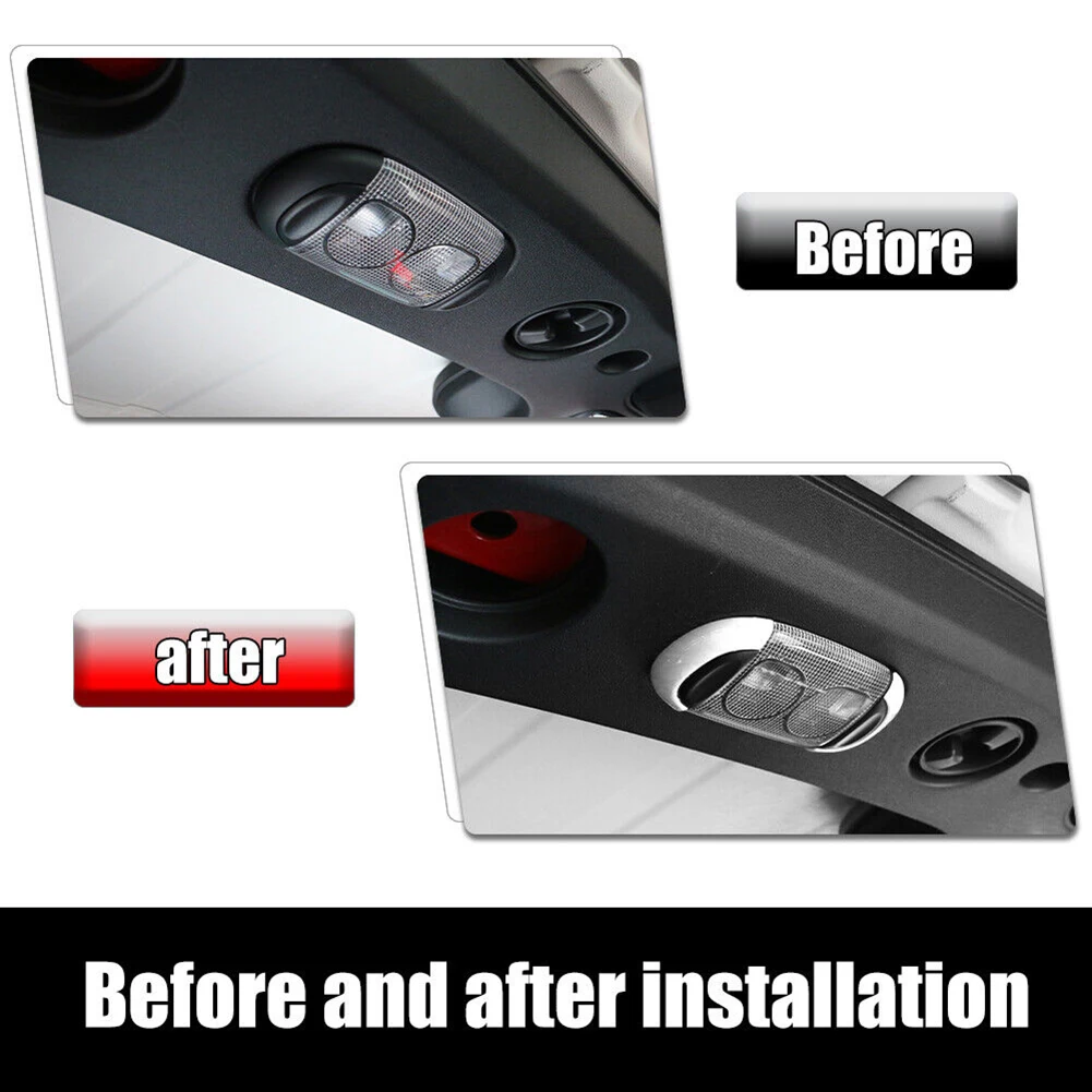 

White Top Reading Light Lamp Cover Trim For Jeep Wrangler JK 2011 2012 2013 2014 2015 2016 2017 Car Accessories