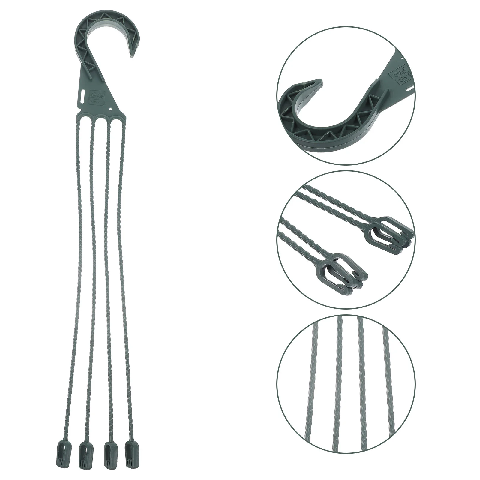 

5 Pcs Hanging Basin Hook Flower Pot Hooks Flowerpot Plastic Baskets Plants Outdoor Sturdy Planter Iron