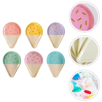 48pcs creative ice cream shape exquisite disposable plate paper plate paper tray party tableware