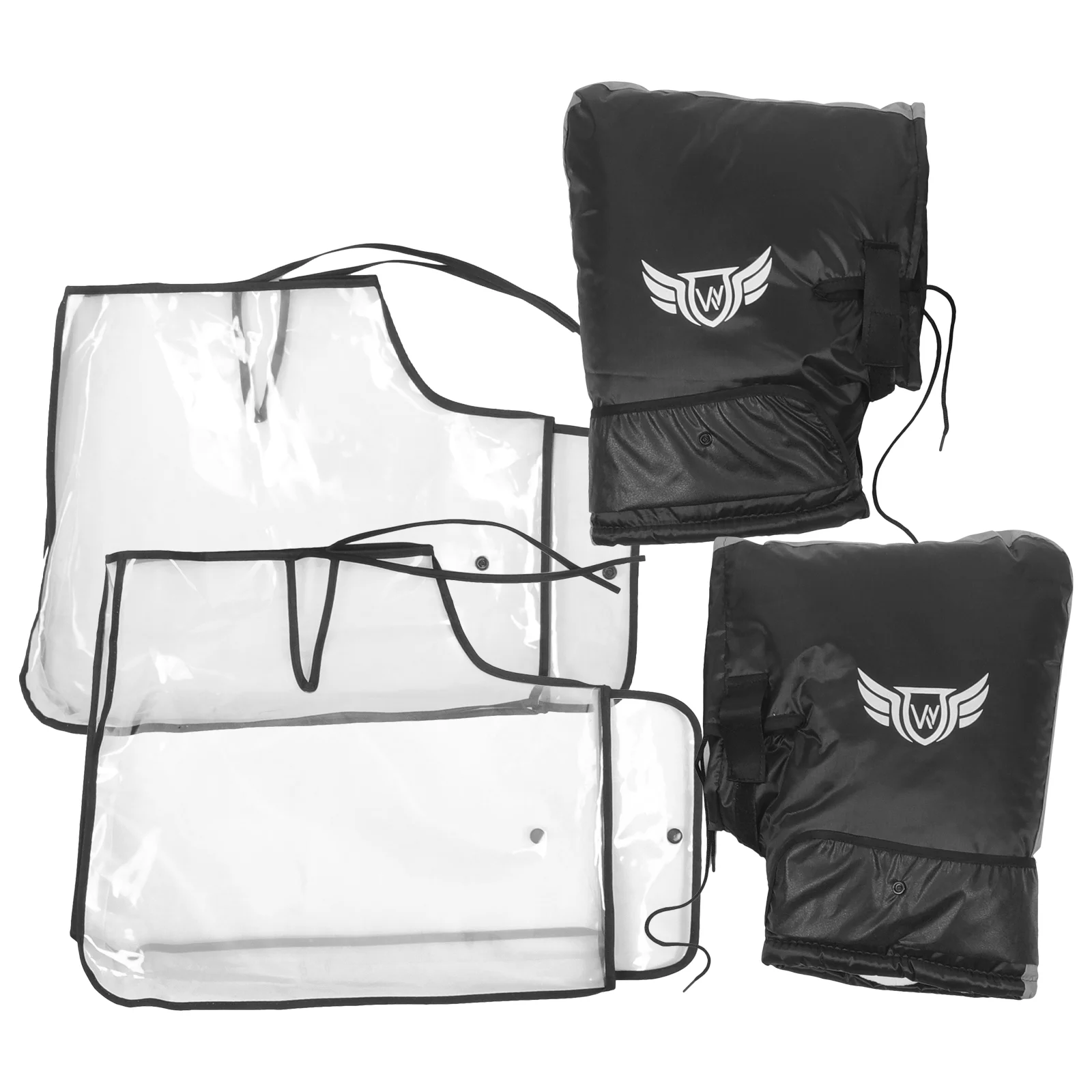 

Handle Bar Grip Cover ATV Gloves Warmer Thermal Hands Cold Resistant Pu Handlebar Mitts Motorcycle