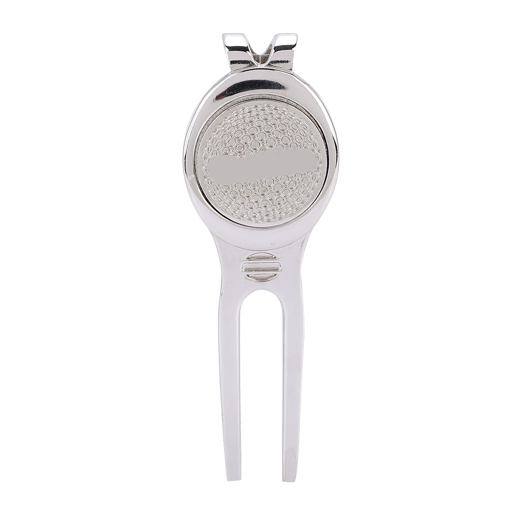 

Stylish Zinc Alloy Divot Repair Tool Magnetic Ball Marker Golf Accessory(D102 Silver) Divot Tools