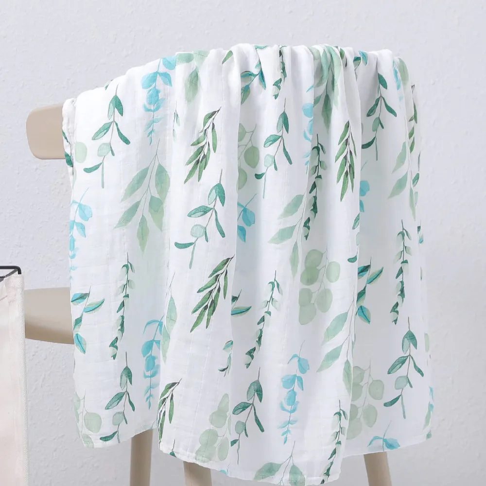 

120X120cm New Born Baby Blanket Muslin Swaddle Babies Accessories Cotton/bamboo Soft Envelope for Newborns Comforter Manta Bebe