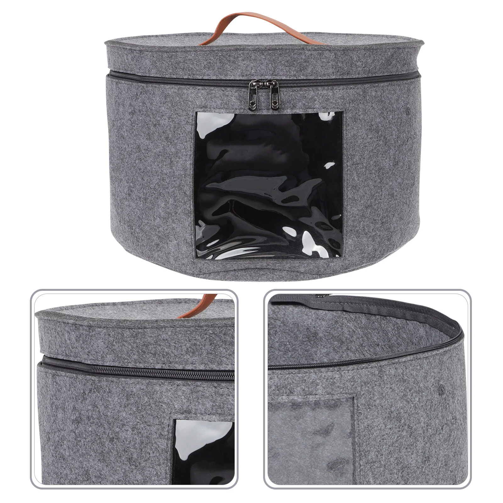 

Hat Storage Box Round Lid Cowboy Holder Trucks Hats Organizer Men Travel Case Baseball Caps