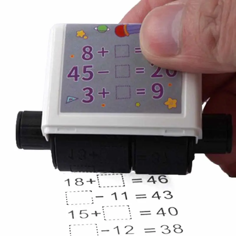 

Smart Math Roller Stamps For Kids 2 In-1 Math Stamp Addition And Subtraction Practice Stamps Smart Math Roller Stamps Practice
