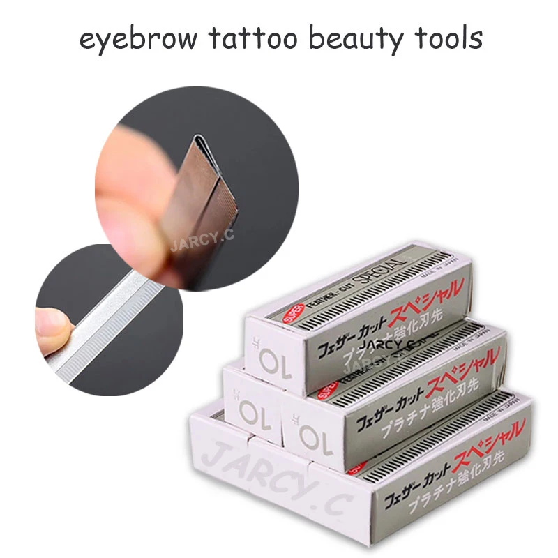 Eyebrow Epilation Hair Removal Safety Eyebrow Cutting Sharp Feather Blade Makeup Tool