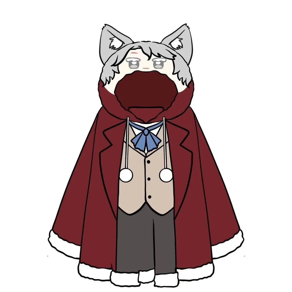 Аниме игра Identity V więzień Luca Balsa плащ плюшевый пушистое одеяло мягкая кепка