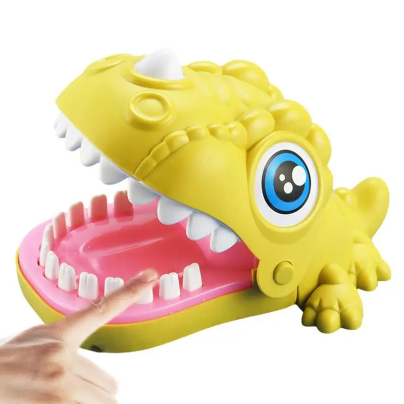 

Teeth Toys Game For Kids Cute Dinosaur Shape Kids Dentist Toy Game Finger Biting Toys Games For Toddlers & Adults Smooth