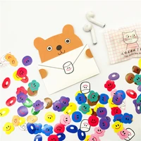 korean version of ins food cute smiling face stickers student supplies hand account diy decorative kawaii stickers 110 pieces