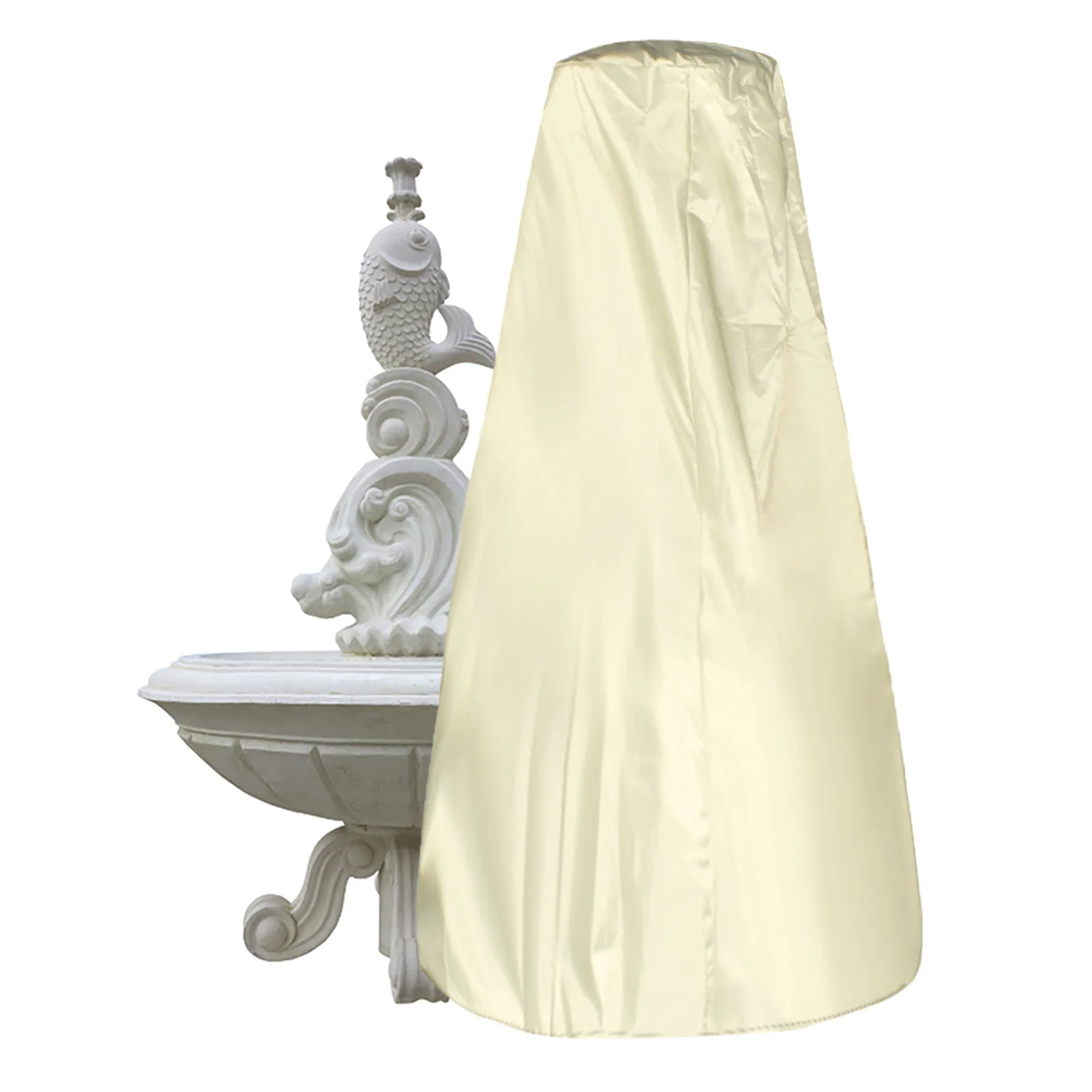 

Fountain Cover Reusable Charcoal Grill Fabric Covering Furniture Dust Cover Silver Coated Oxford Cloth Dustproof Waterproof