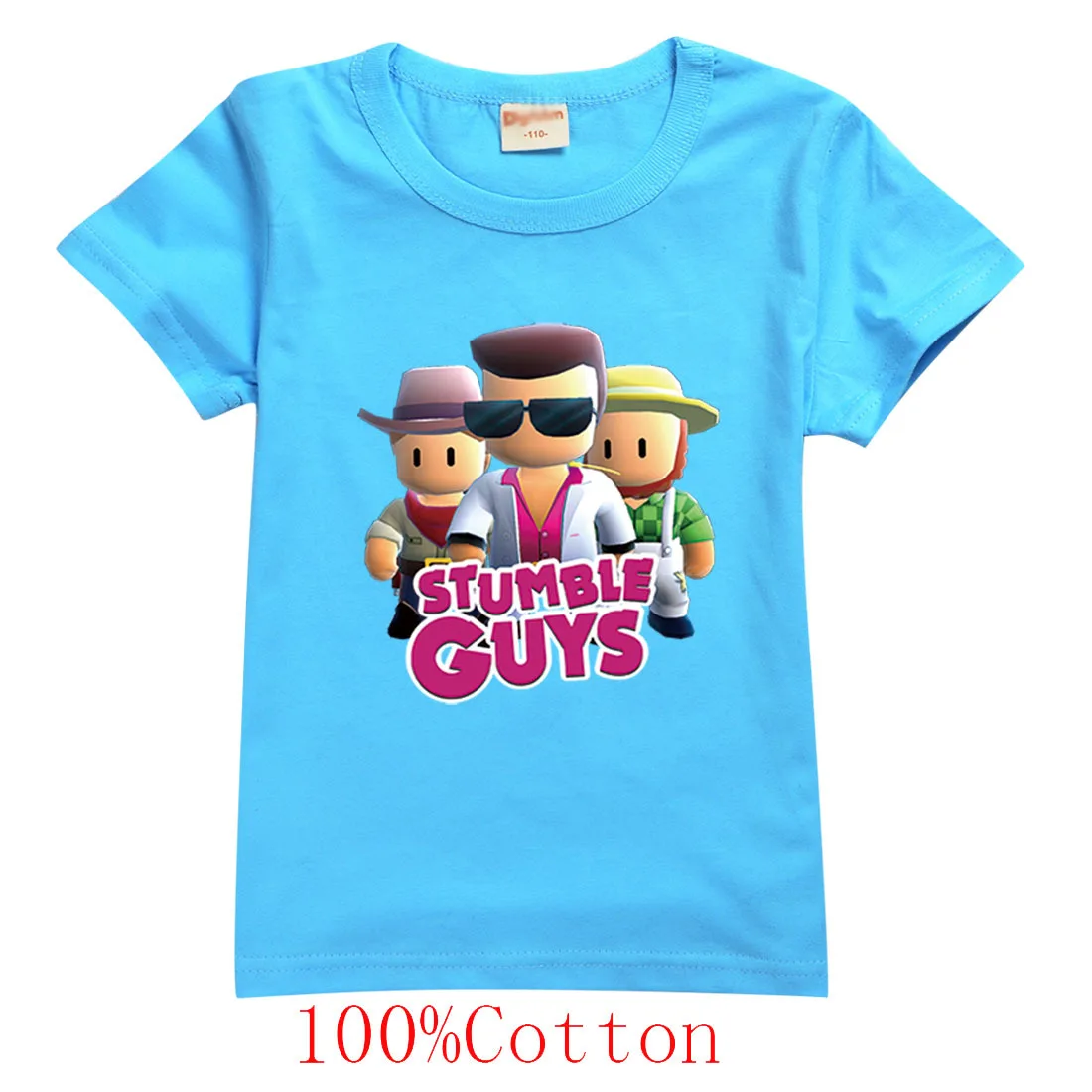 

Horror Game Stumble Guys T Shirt Kids Short Sleeve Summer Clothes Baby Boys Cartoon Casual Tops Toddler Girls Cotton T-shirts