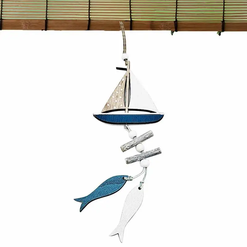 

Ins Style Ocean Wind Spinner Crafts Small Fish Boat Innovative Accessory Pendant Decor Ornaments Gifts