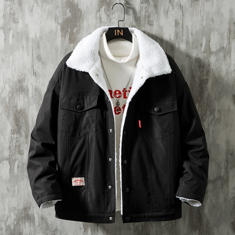 

Men's Corduroy Jackets and Coats, Winter Fashion, Warmth, Thickened Fleece, Loose Large Size, Men's Clothing, Casual Cotton Coat