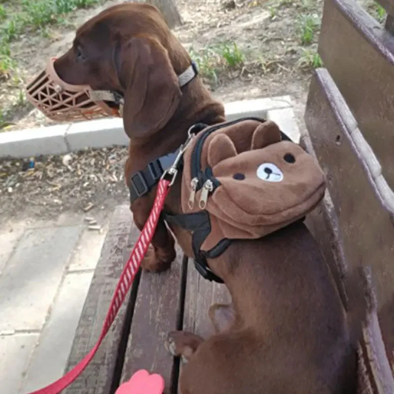 

Free Shipping Cute Nylon Pet Backpack for Small Medium Dogs Convenient Portable Large-capacity Dog Snack Bag Dog Backpack