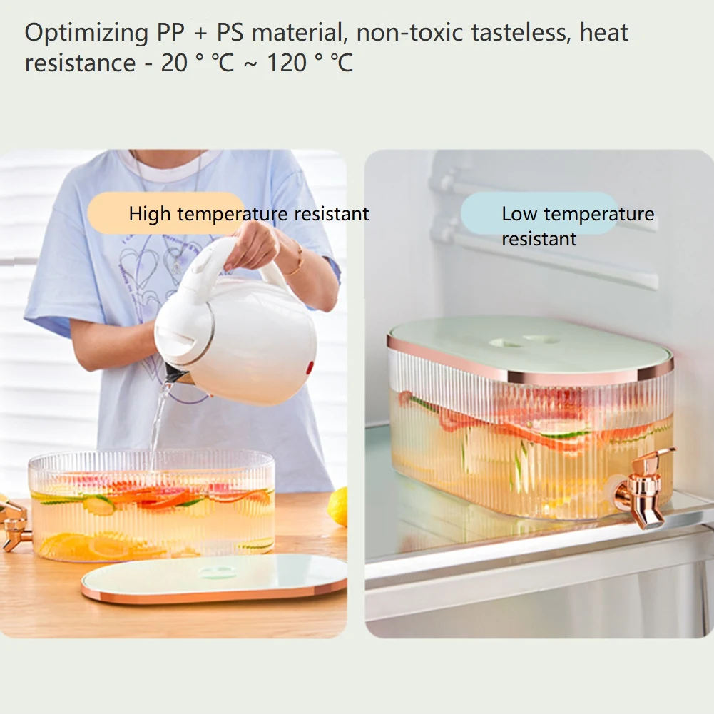 Диспенсер для напитков в холодильнике с патрубком Герметичный пластиковый