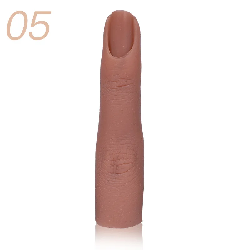 1pcs Nail Silicone Practice Hand Model With Joints Bendable Silicone Fake Finger DIY For Training uñas accesorios y herramientas images - 6