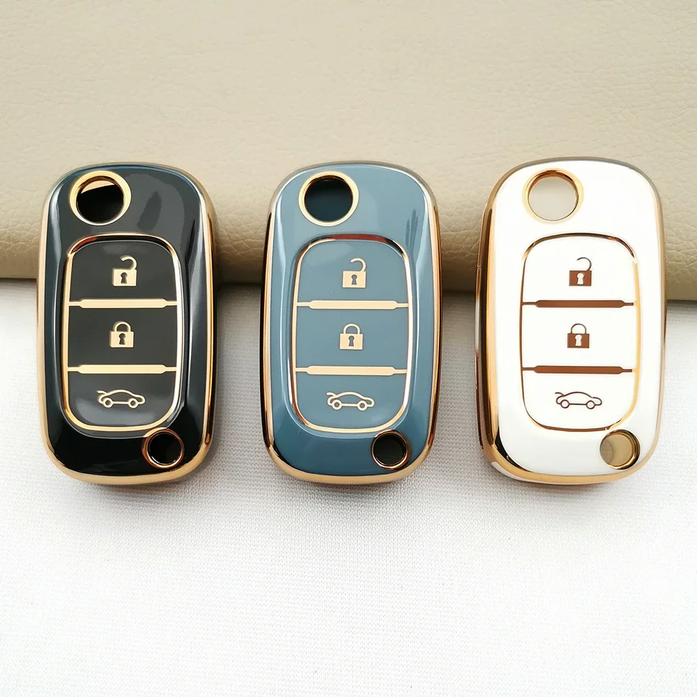 Чехол из ТПУ для LADA Priora Sedan Sport Kalina Granta Vesta X-Ray XRay Renault с 3 кнопками