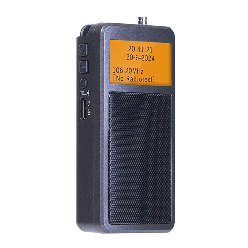 Фото FULL-HRD205 Мини-портативный высокочувствительный Bluetooth-передатчик Радио Стерео FM Перезаряжаемый радиоприемник для пожилых людей №3