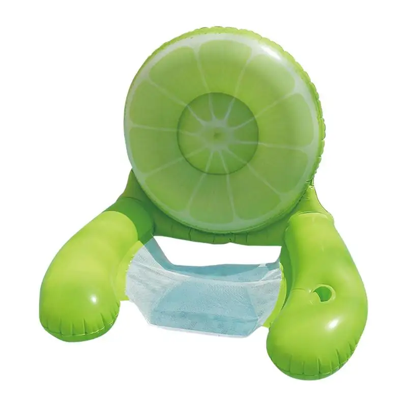 

Pool Floaties Pool Float Chair With Cup Holders And Backrest Happy Colorful Pool Floaties For Lake Beach Summer Outdoor