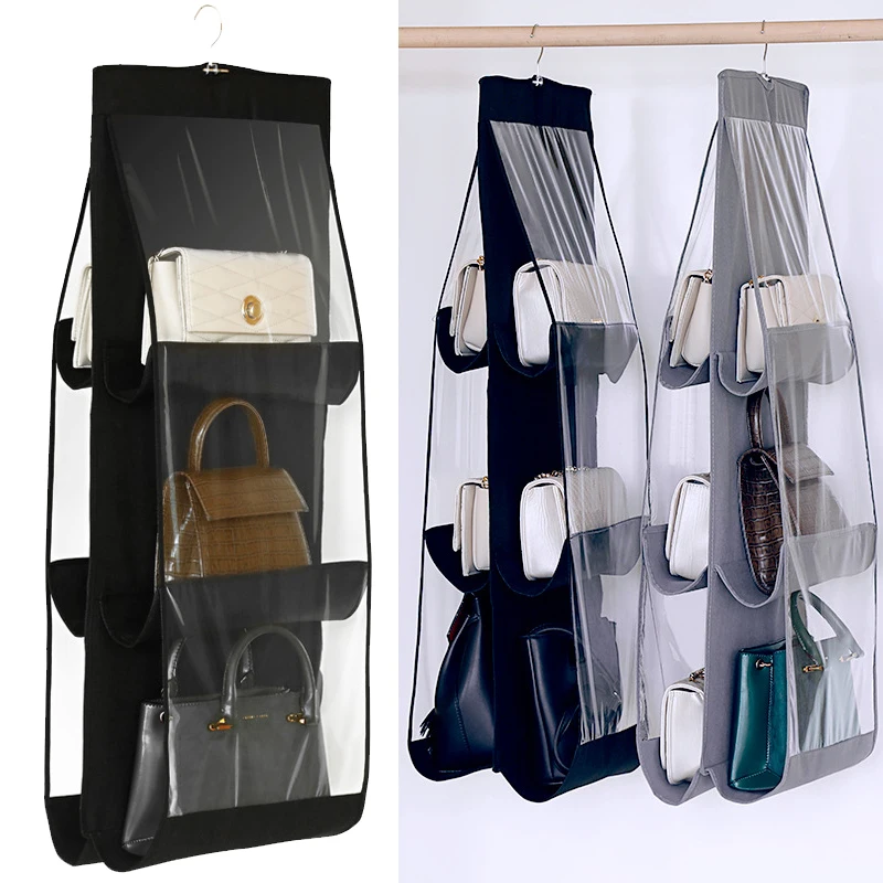 

Storage Hanging Bag Rotatable Hook Six Compartment Storage Bag Closet Hanging Bag Storage Bag Home Accessories