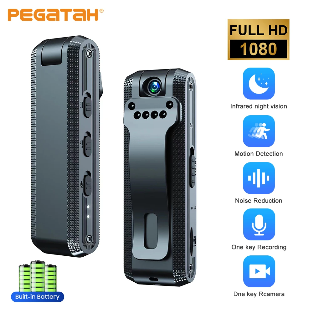 

Мини-камера Micro корпус видеокамеры 1080P Full HD ночное видение DV видео Диктофон с вращающимся на 180 градусов объективом портативная маленькая камера