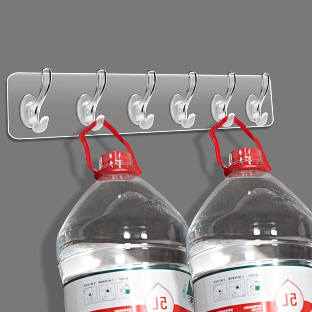 Многоцелевой крючок свободного размера прозрачный клейкий материал ПВХ