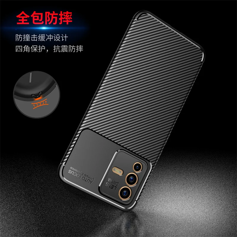 For Vivo V23 5G Cover Case For Vivo V23 V23E Coque Shell Funda Soft Silicone Protective Business Back Bumper For Vivo V23