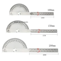 180 degree protractor metal angle finder goniometer angle ruler stainless steel woodworking tools rotary measuring ruler 100150