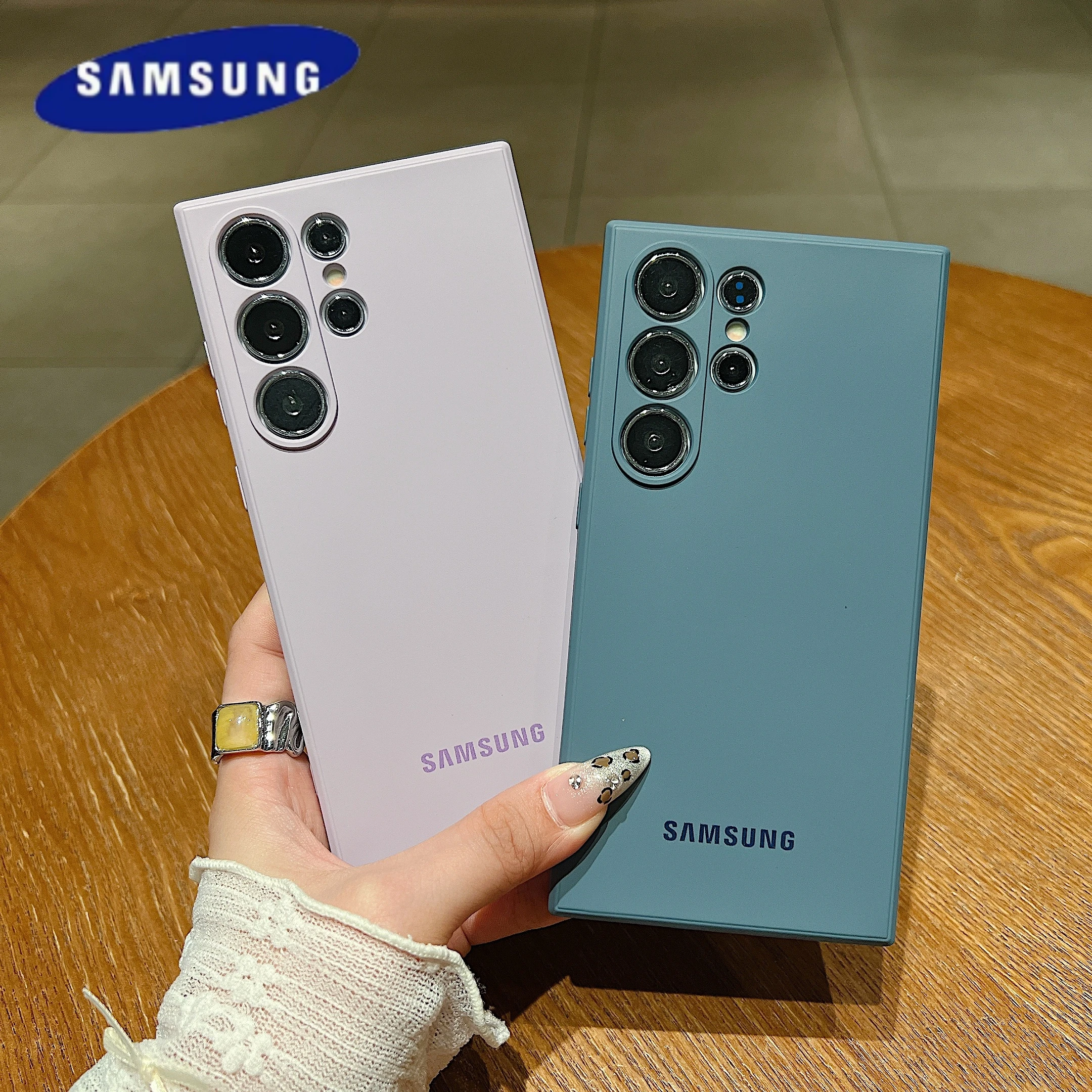 Чехол для Samsung S25 Ultra, жидкий силиконовый мягкий сенсорный чехол ...