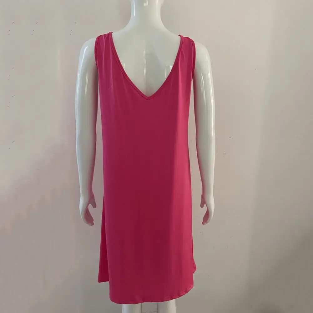 

Lightweight Comfortable Casual Loose Solid Color Dress Female Clothes