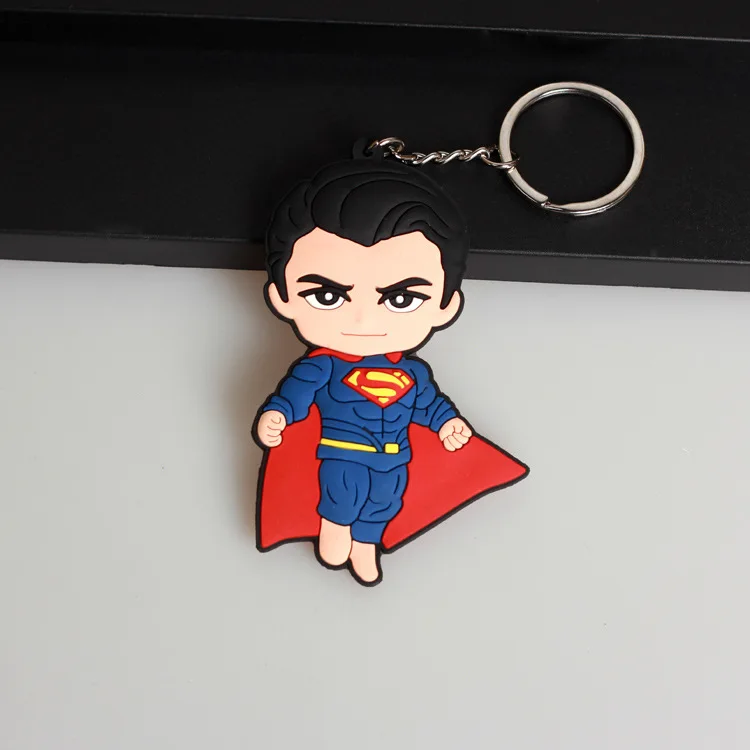 Фигурка Аниме DC Бэтмен Брюс Уэйн Джокер Супермен ПВХ мягкий резиновый брелок для