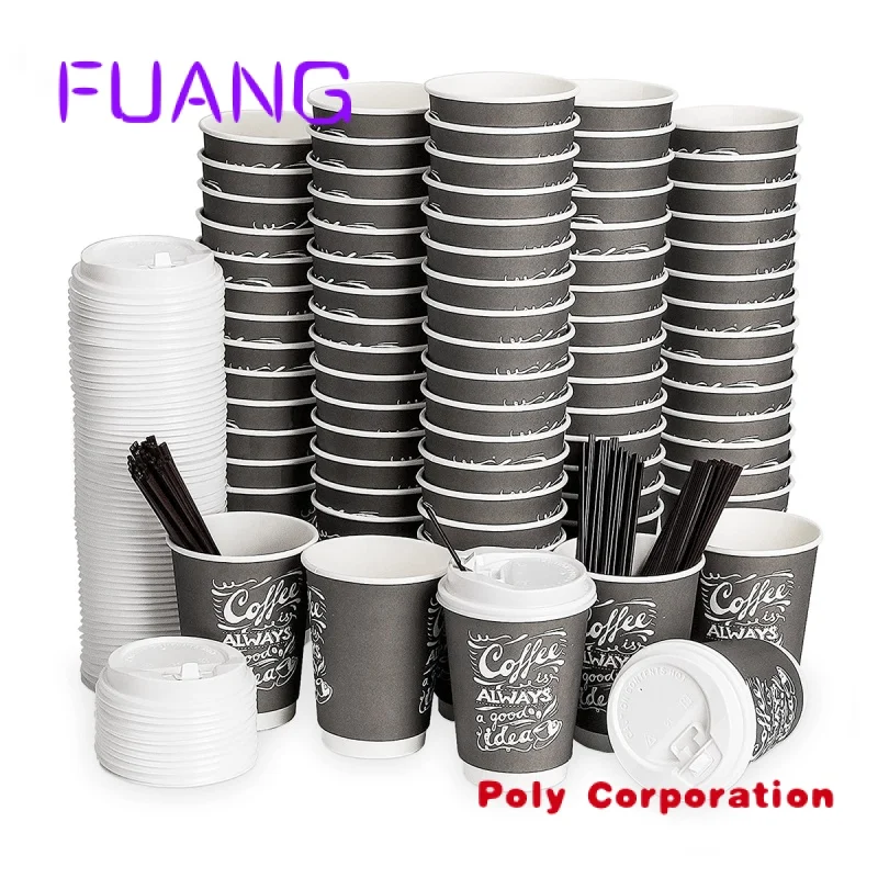 Hot Sale PersonAlibabazed Wholesale Double Wall Paper Cup Coffee Cups disposable Coffee Paper Cups