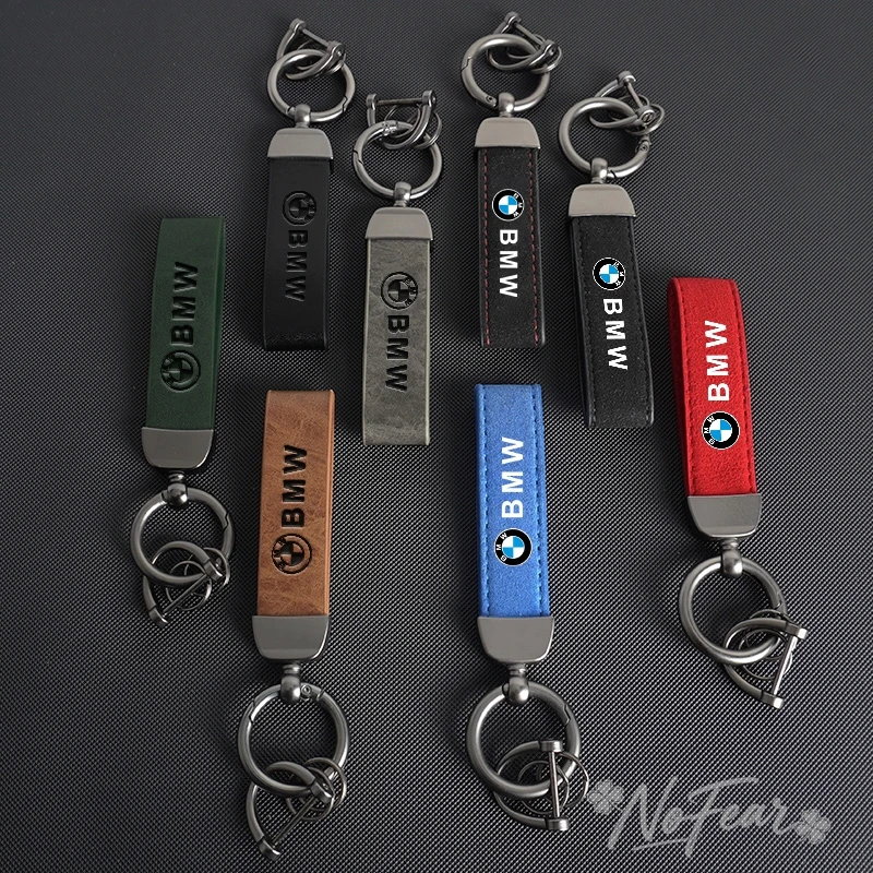 Фото Кожаные брелоки для ключей BMW F30 F10 E90 F20 E46 E60 E70 E39 E36 E87 X7 E92 E91 E28 X3 X1 X2 X5 X6 E3, автомобильные наклейки №1