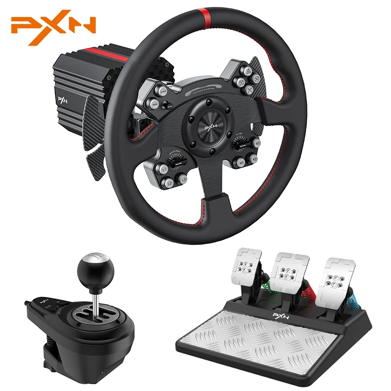 

PXN V12 10Nm Direct Drive Racing Wheel Force Feedback Gaming Steering Wheel for PC Windows/PS4/PS5/Xbox One/Xbox Series X/S