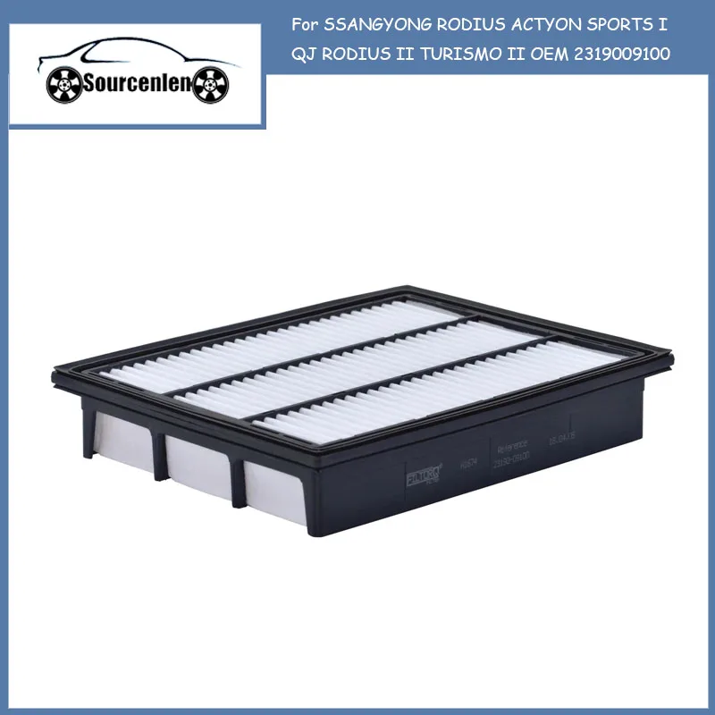 

South aiteng henyulester air filter AIR FILTER SSANGYONG RODIUS ACTYON SPORTS I QJ RODIUS II TURISMO II OEM 2319009100