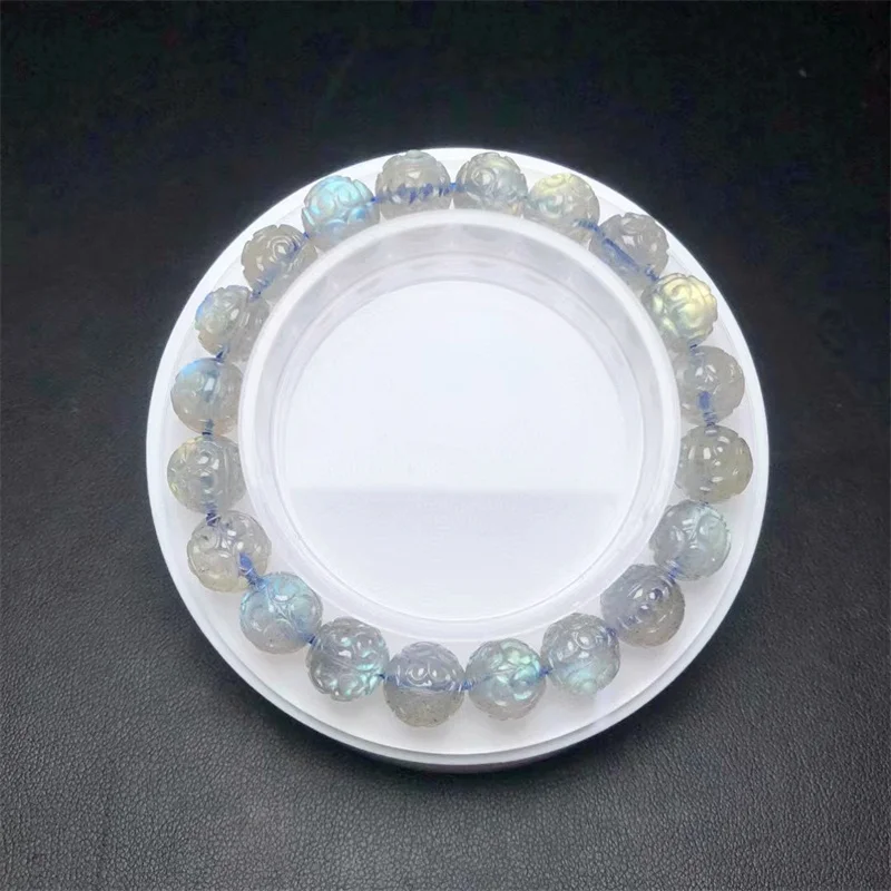 Браслет из натурального Лабрадорита мозаика бисера для женщин и мужчин изящный