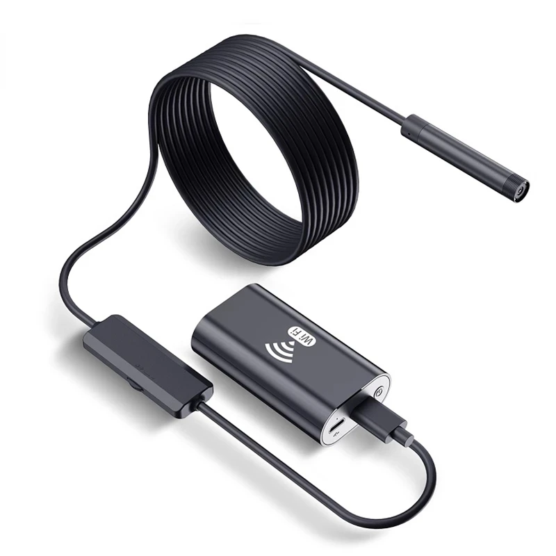 

Wifi Endoscope Camera HD720P 8mm lens USB camera semi-rigid Cable Waterproof Iphone Android wireless car inspection borescope