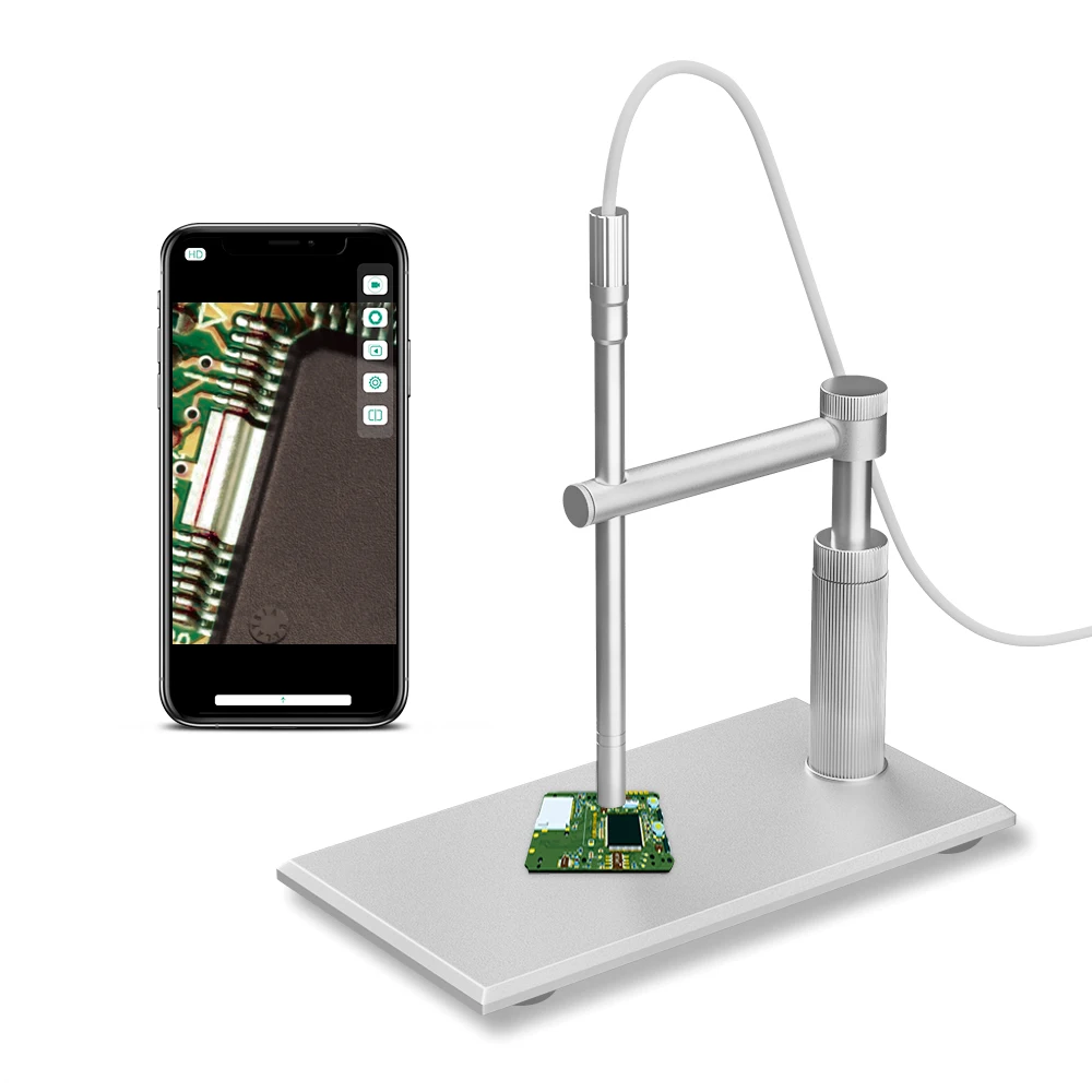 

Металлическая подставка 5PM 200X 1080P передние микроскопы мини-игрушки для детей Android USB цифровой микроскоп для мобильного сервиса