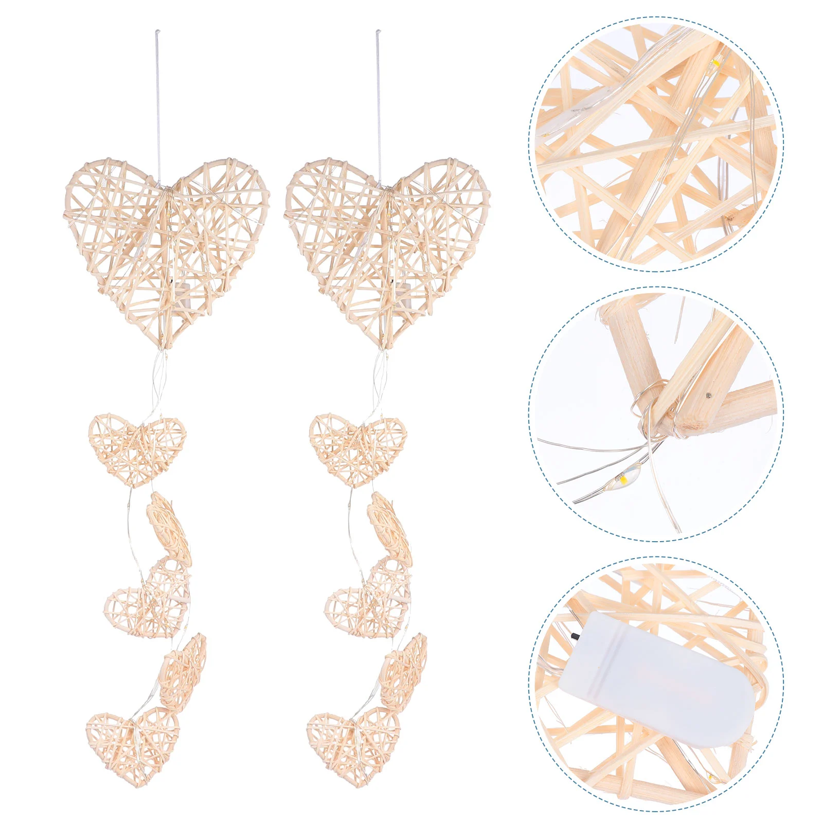 

1pc Exquisite Adorable Delicate Heart Shape Hanging Ornament Hanging Pendant for Home